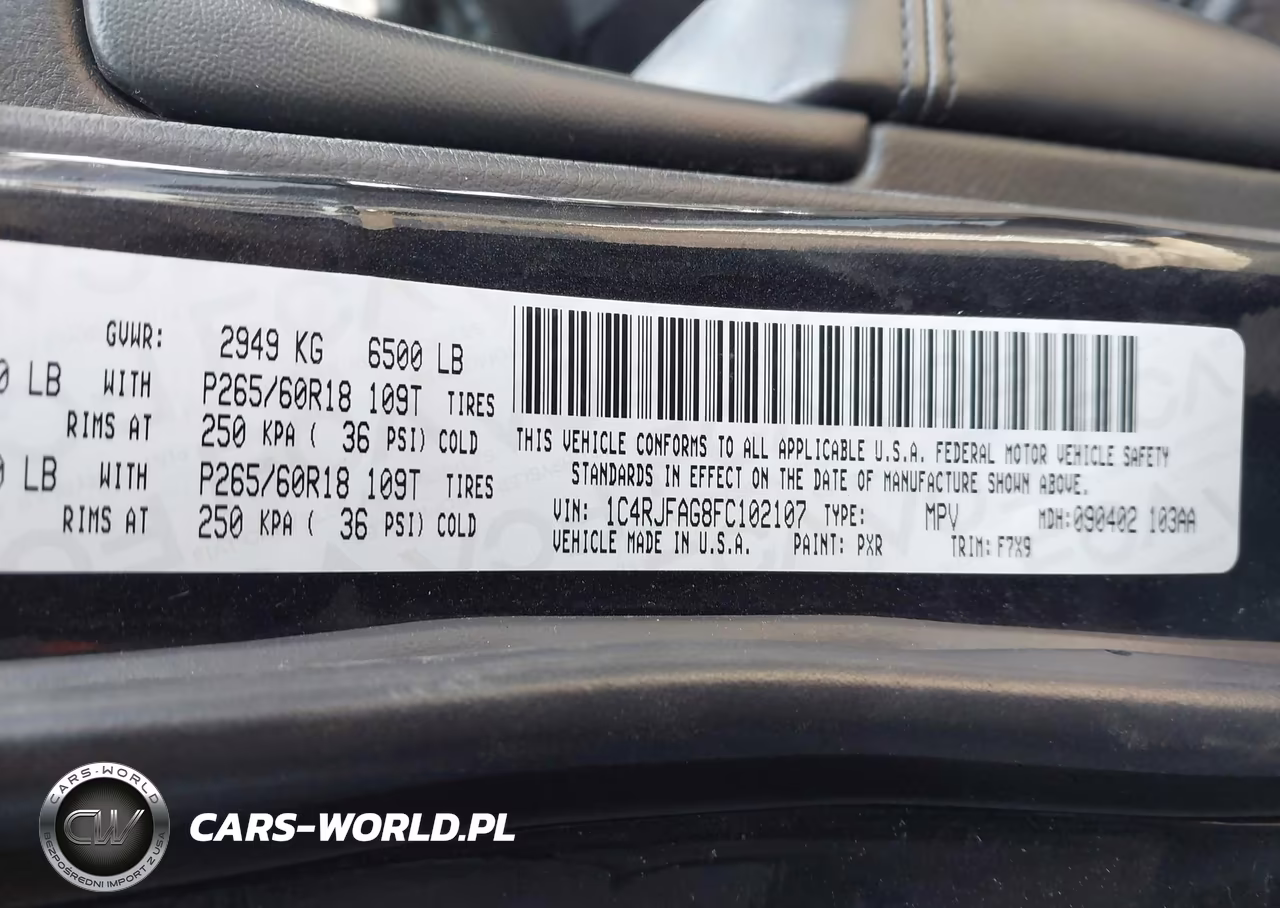 2015 Jeep Grand Cherokee Laredo VIN:1C4RJFAG8FC102107 - 9