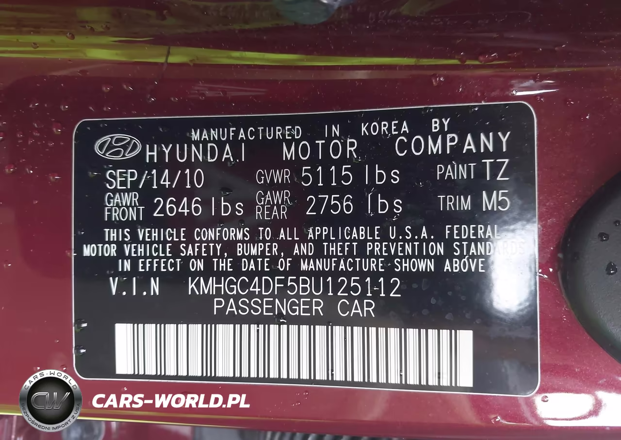 2011 Hyundai Genesis 4.6 VIN:KMHGC4DF5BU125112 - 9