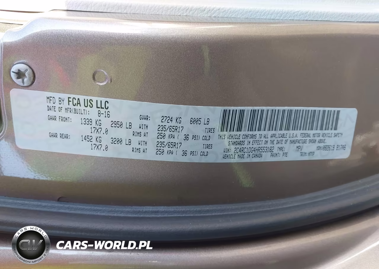 2017 Chrysler Pacifica Touring VIN:2C4RC1DG4HR553182 - 9