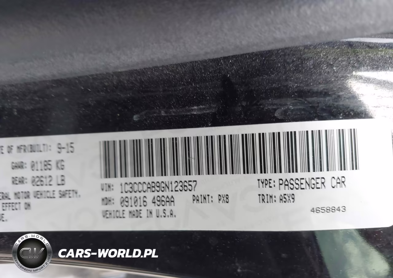 2016 Chrysler 200 Limited VIN:1C3CCCAB9GN123657 - 9