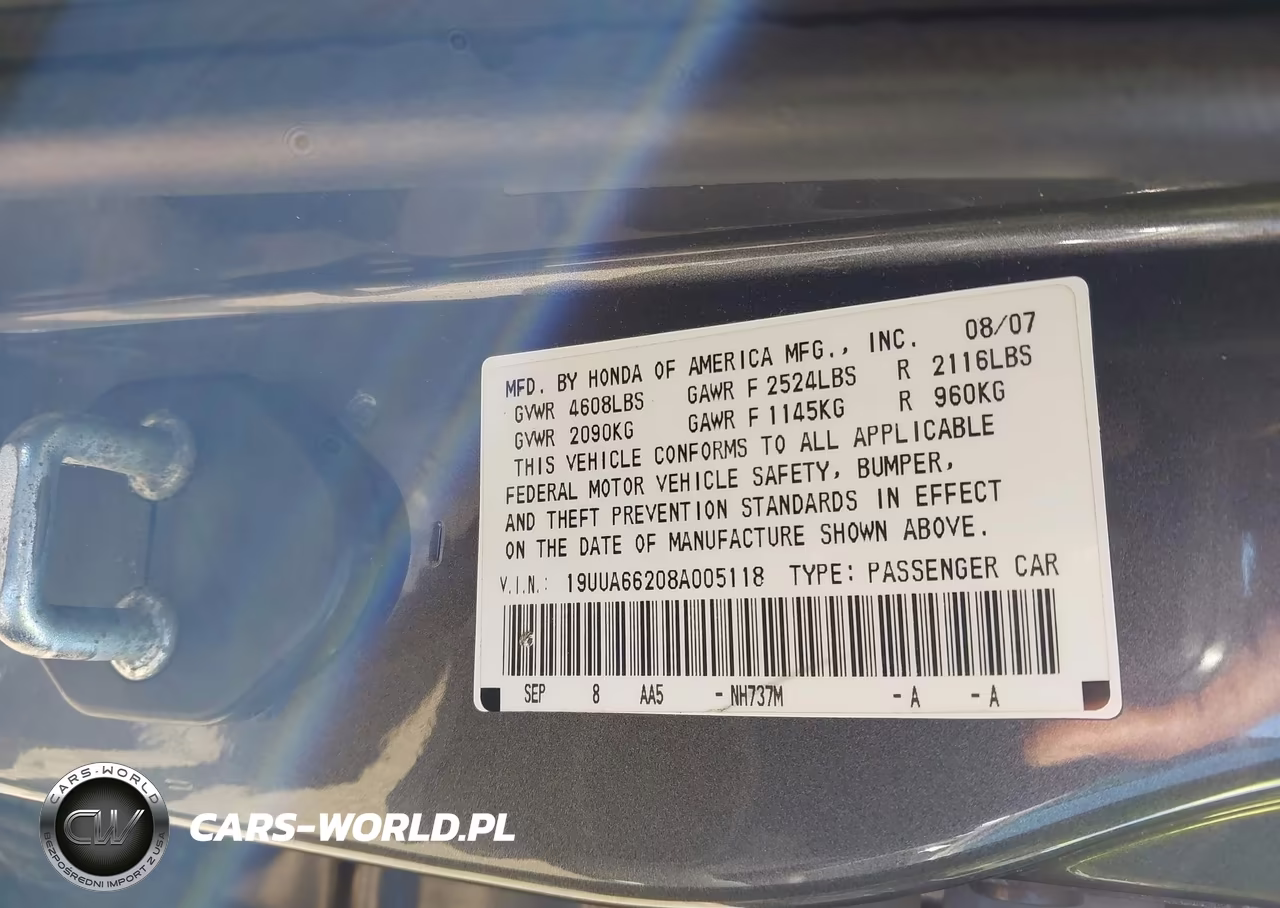 2008 Acura Tl 3.2 VIN:19UUA66208A005118 - 9