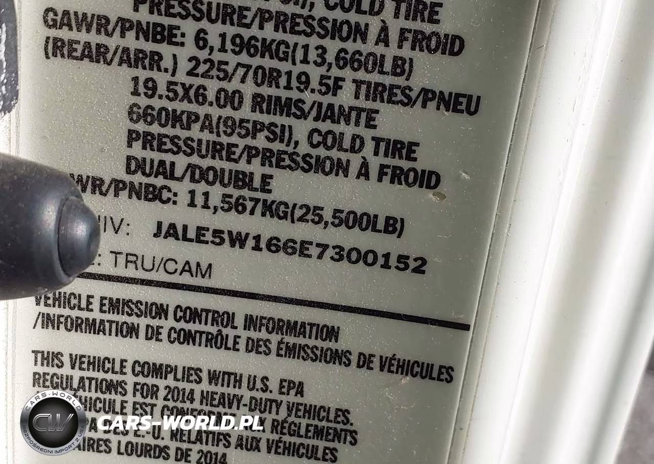 2014 Isuzu Dsl Reg At VIN:JALE5W166E7300152 - 8