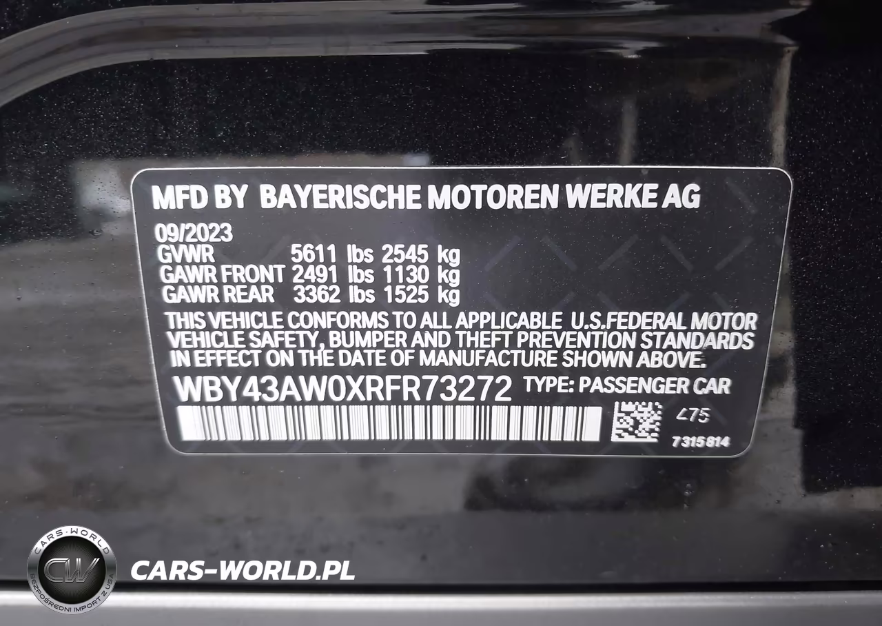 2024 BMW I4 Gran Coupe Edrive35 VIN:WBY43AW0XRFR73272 - 9