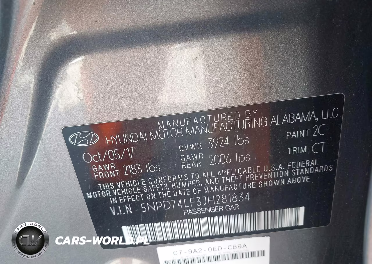 2018 Hyundai Elantra Se VIN:5NPD74LF3JH281834 - 9