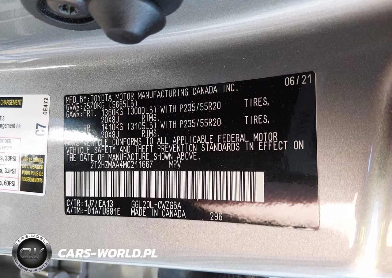 2021 Lexus Rx 350 VIN:2T2HZMAA4MC211667 - 9