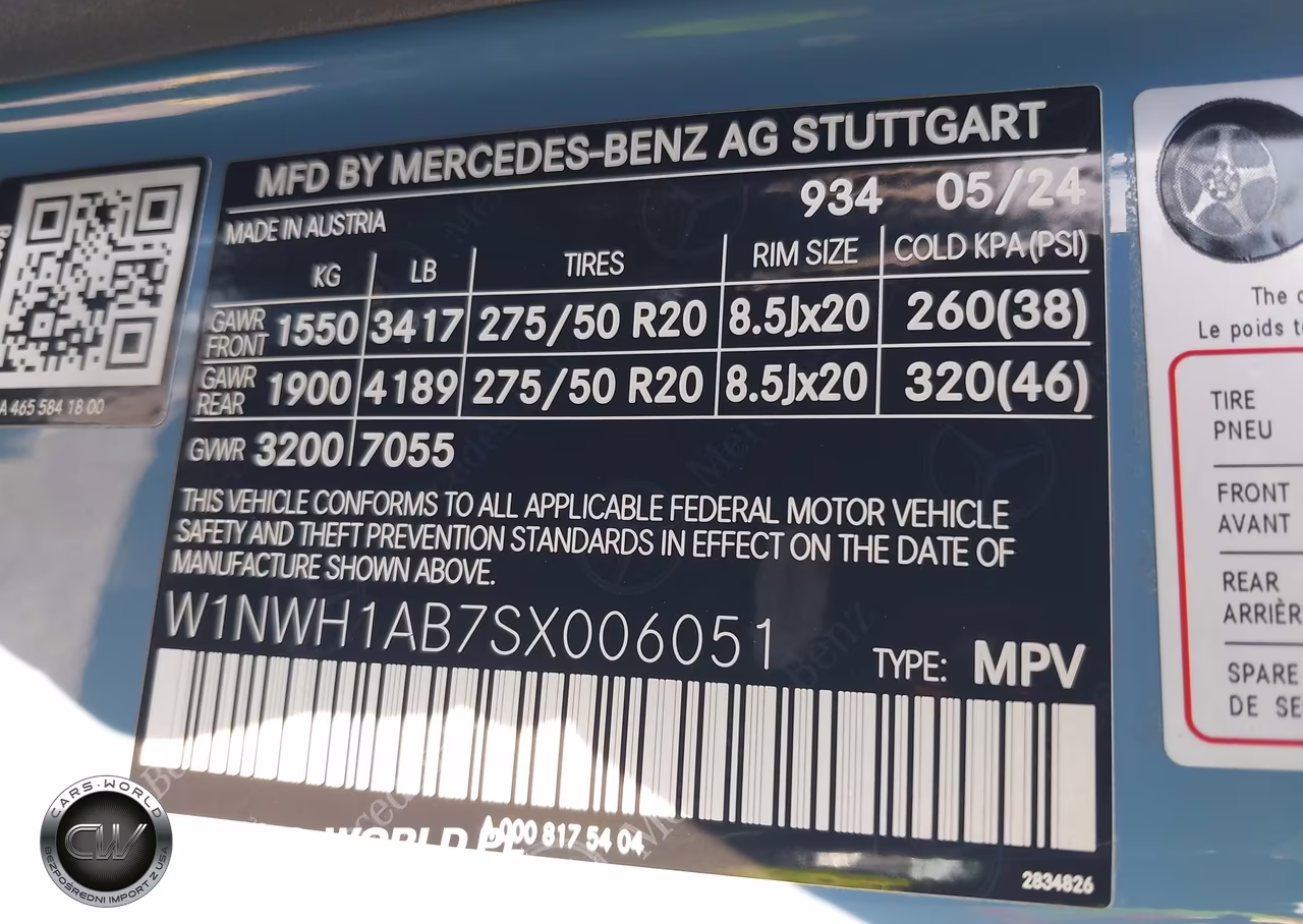 2025 Mercedes-Benz G 550 4Matic VIN:W1NWH1AB7SX006051 - 9