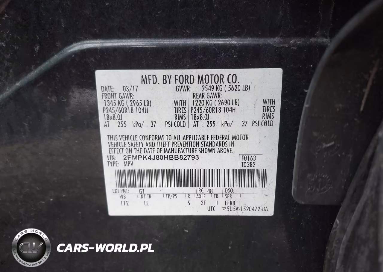 2017 Ford Edge Sel VIN:2FMPK4J80HBB82793 - 9