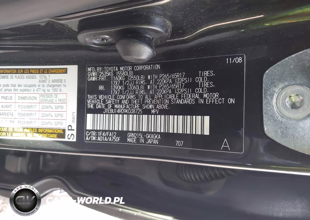 2009 Toyota 4Runner Sr5 V6 VIN:JTEBU14R09K038725 - 9