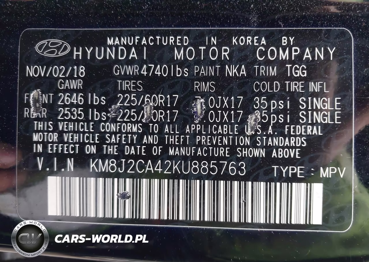 2019 Hyundai Tucson Se VIN:KM8J2CA42KU885763 - 9