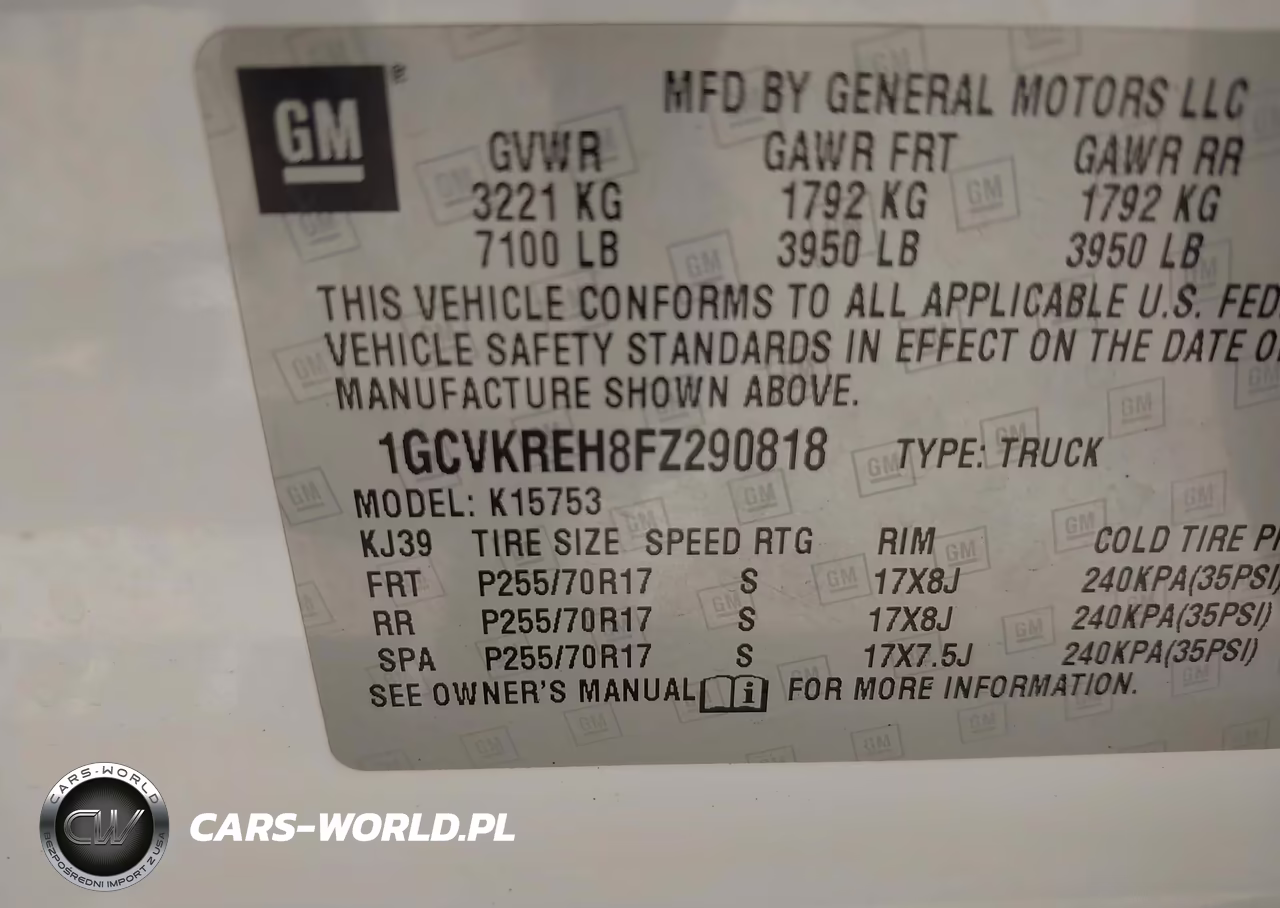 2015 Chevrolet Silverado 1500 1Lt VIN:1GCVKREH8FZ290818 - 9
