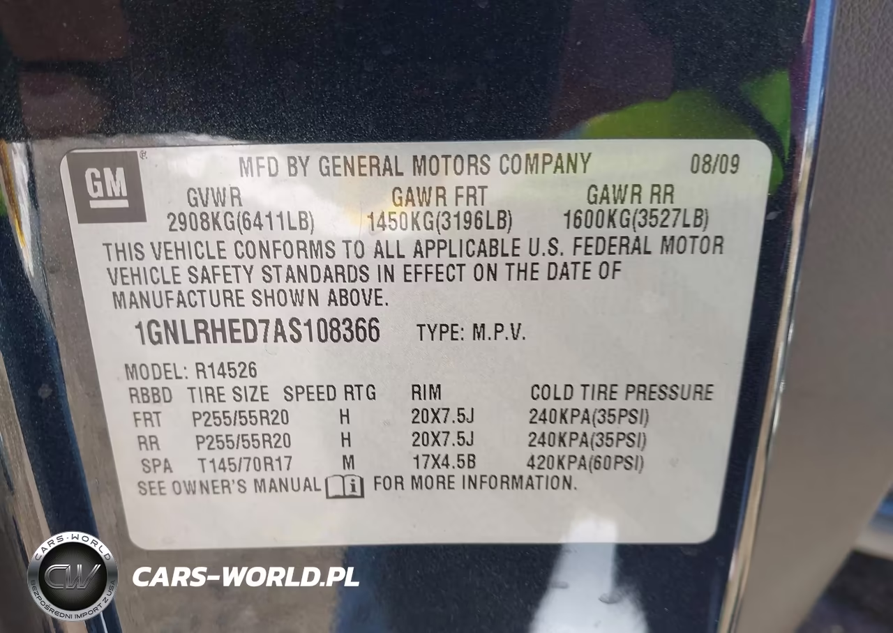 2010 Chevrolet Traverse Ltz VIN:1GNLRHED7AS108366 - 9