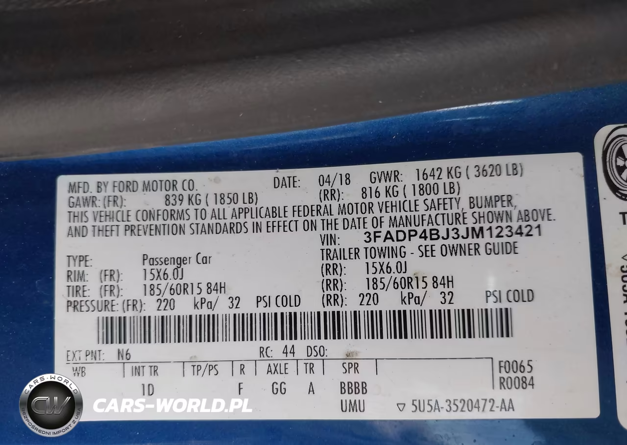 2018 Ford Fiesta Se VIN:3FADP4BJ3JM123421 - 9