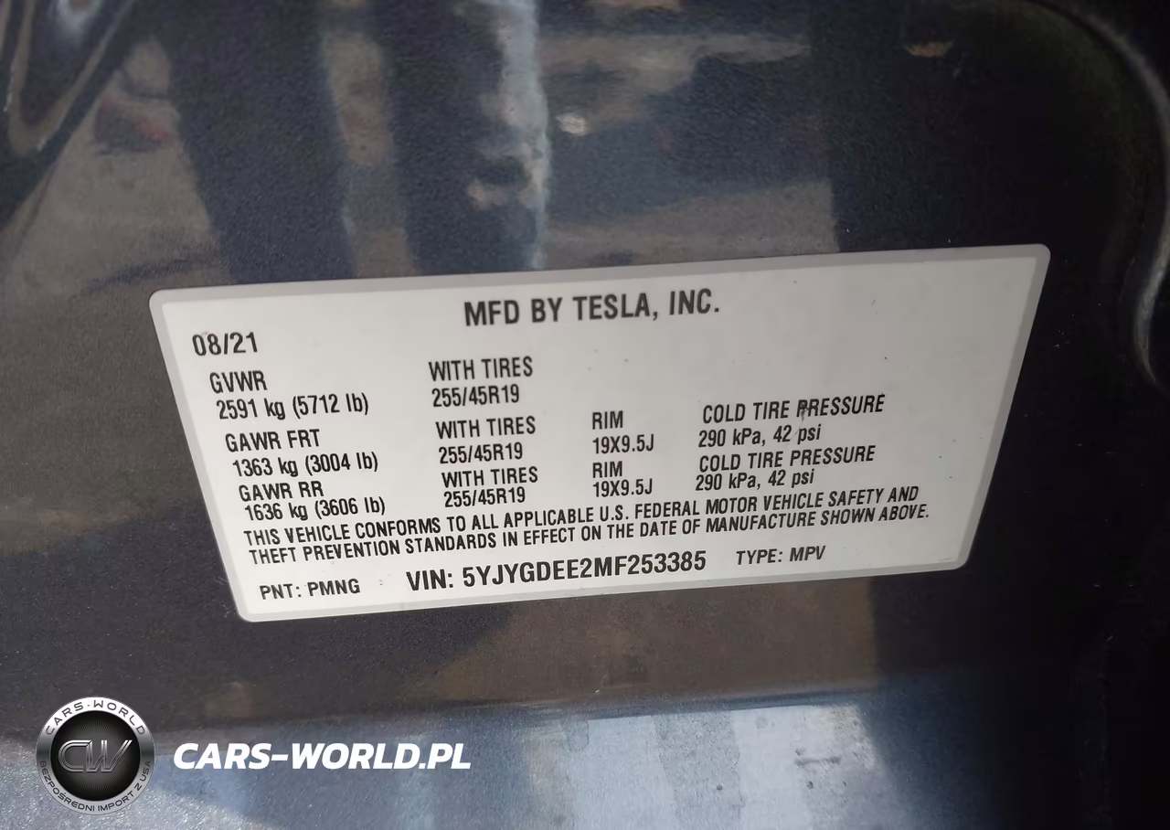 2021 Tesla Model Y Long Range Dual Motor All-Wheel Drive VIN:5YJYGDEE2MF253385 - 9