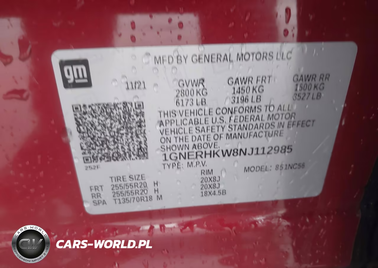 2022 Chevrolet Traverse Fwd Lt Leather VIN:1GNERHKW8NJ112985 - 9