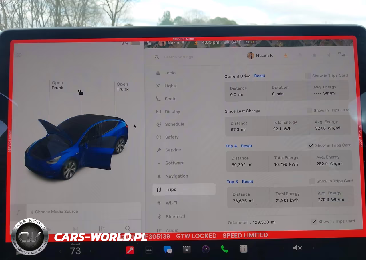 2021 Tesla Model Y Long Range Dual Motor All-Wheel Drive VIN:5YJYGDEE7MF305139 - 7