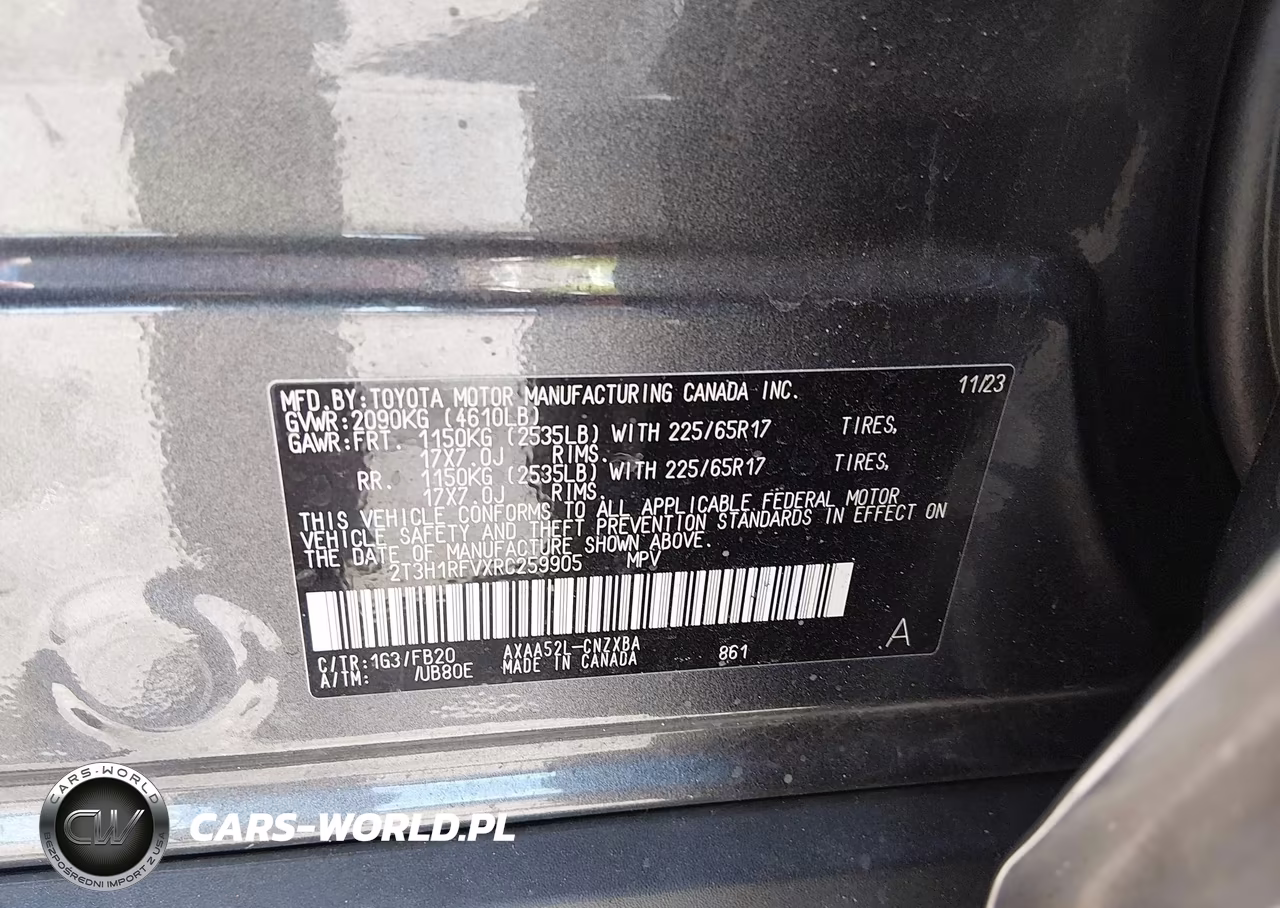 2024 Toyota Rav4 Le VIN:2T3H1RFVXRC259905 - 9