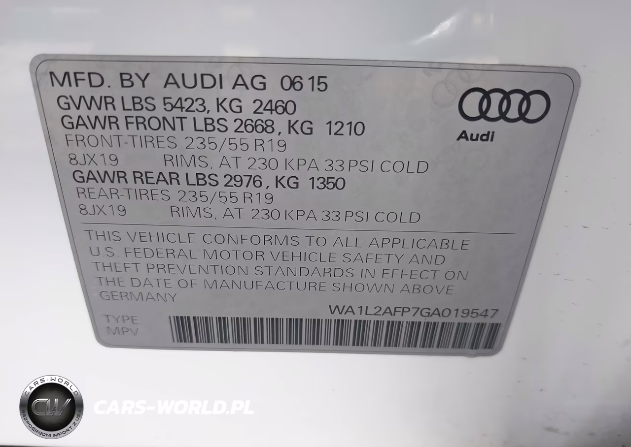 2016 Audi Q5 2.0T Premium VIN:WA1L2AFP7GA019547 - 9