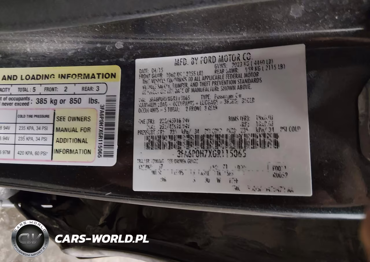 2016 Ford Fusion Se VIN:3FA6P0H7XGR115065 - 9