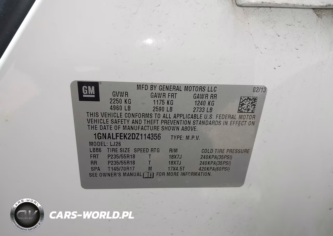 2013 Chevrolet Equinox Ltz VIN:1GNALFEK2DZ114356 - 9