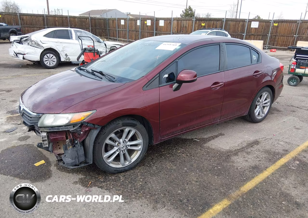2012 Honda Civic Lx VIN:2HGFB2F53CH608552 - 2