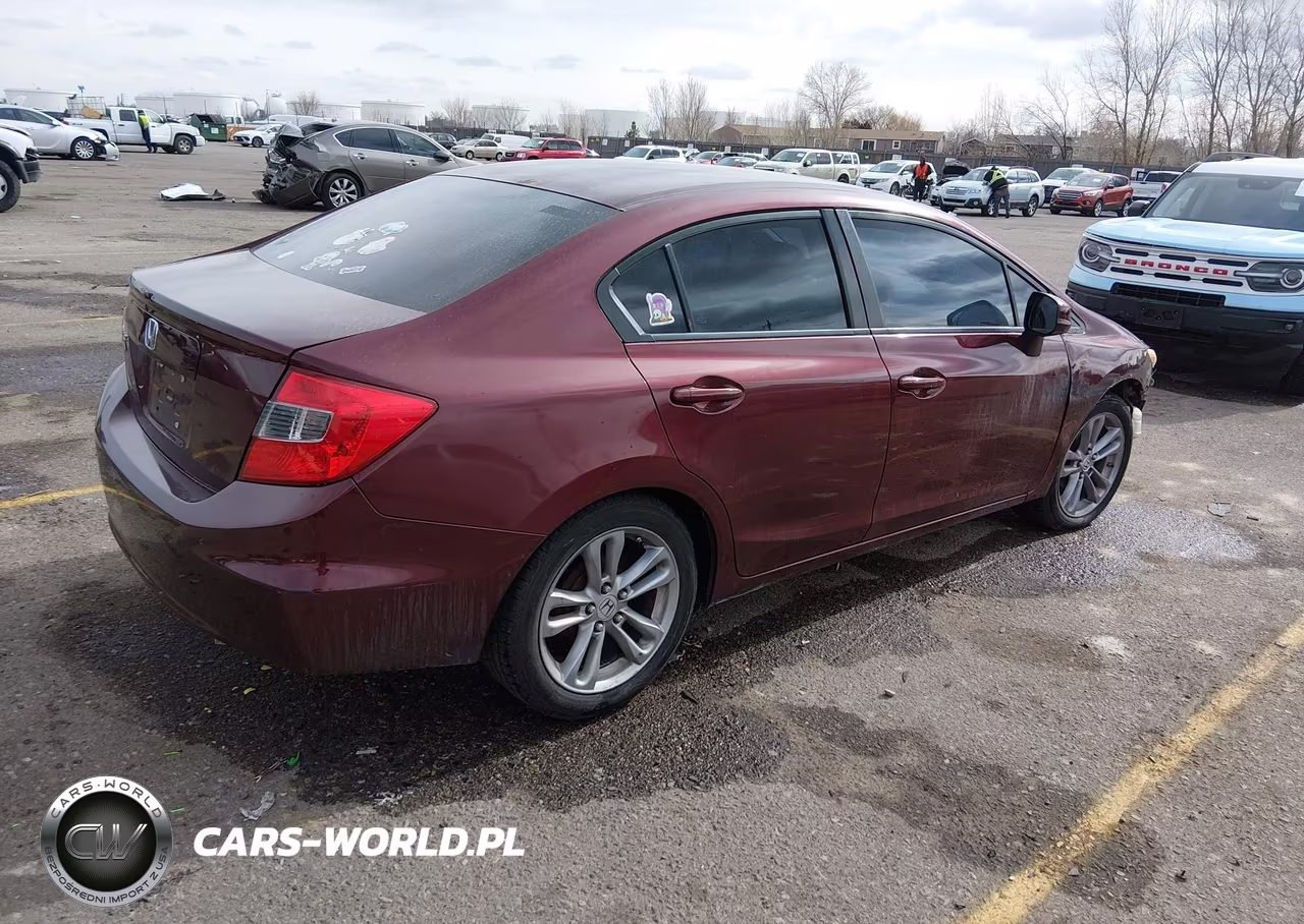 2012 Honda Civic Lx VIN:2HGFB2F53CH608552 - 4