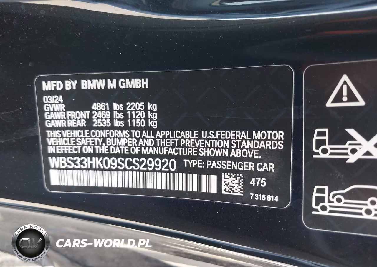 2025 BMW M4 Competition xDrive VIN:WBS33HK09SCS29920 - 9
