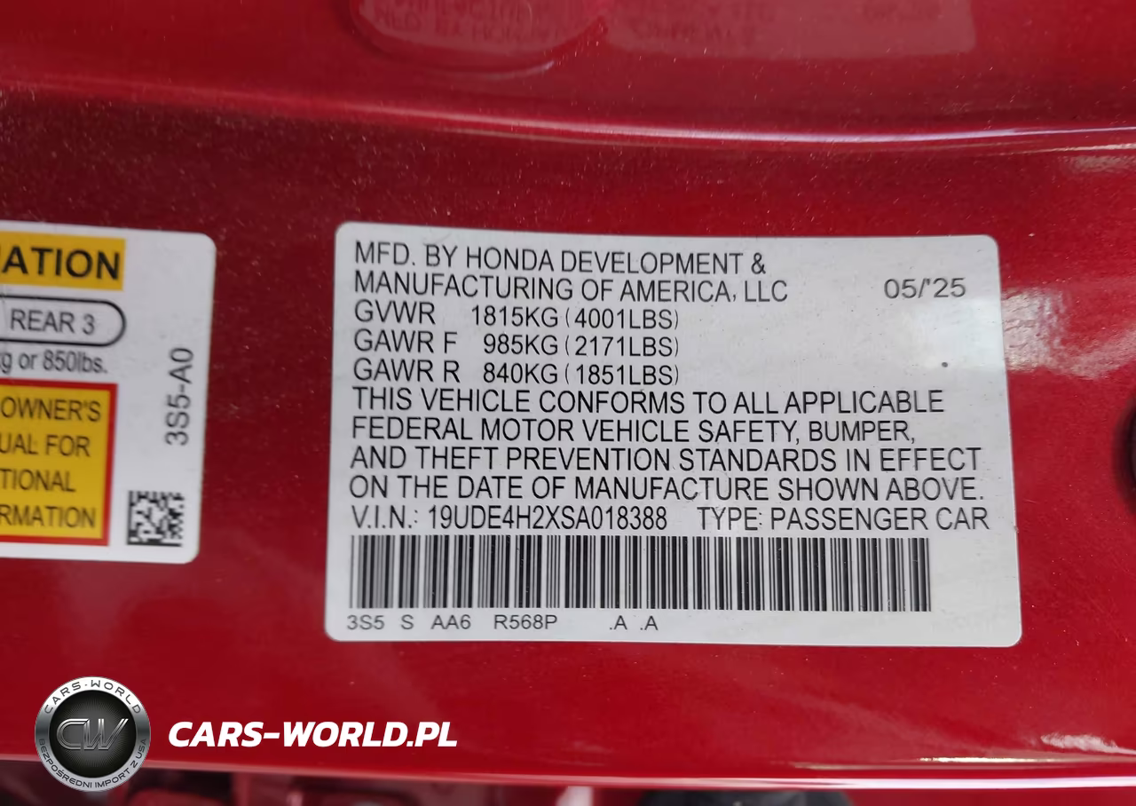 2025 Acura Integra VIN:19UDE4H2XSA018388 - 9