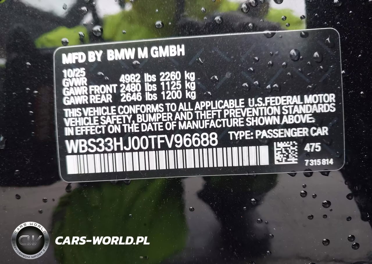 2026 BMW M3 Competition VIN:WBS33HJ00TFV96688 - 9