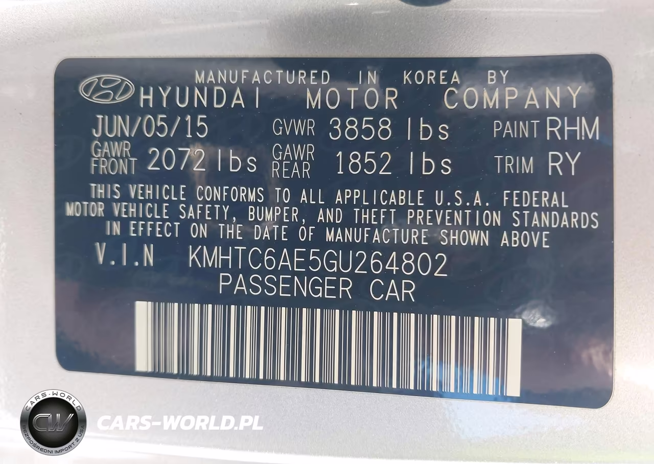 2016 Hyundai Veloster Turbo VIN:KMHTC6AE5GU264802 - 9