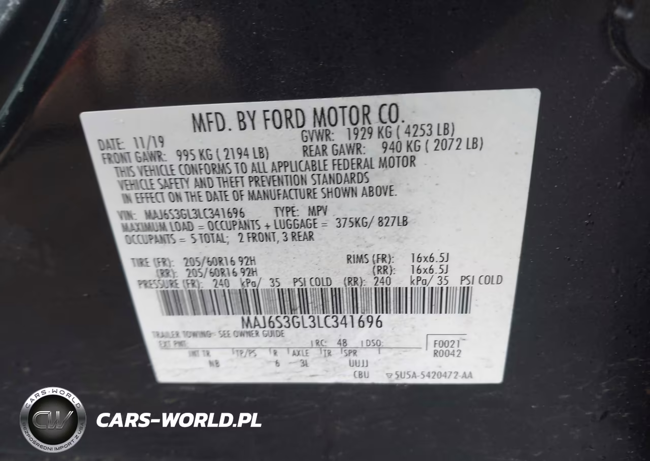 2020 Ford Ecosport Se VIN:MAJ6S3GL3LC341696 - 9