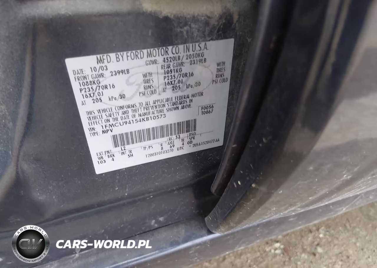 2004 Ford Escape Limited VIN:1FMCU94154KB10573 - 9