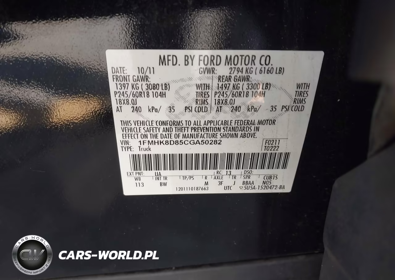 2012 Ford Explorer Xlt VIN:1FMHK8D85CGA50282 - 9
