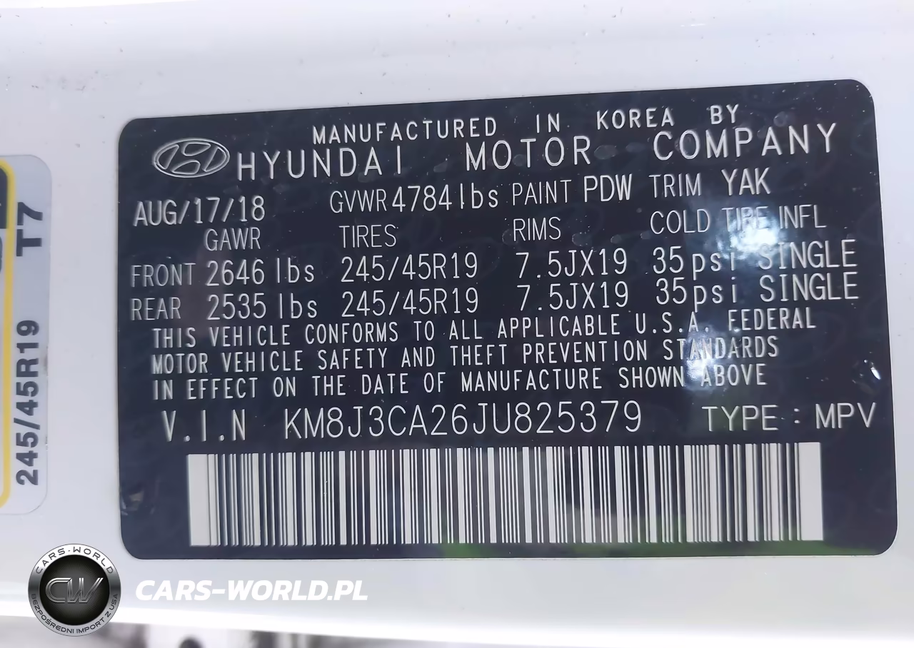 2018 Hyundai Tucson Limited VIN:KM8J3CA26JU825379 - 9