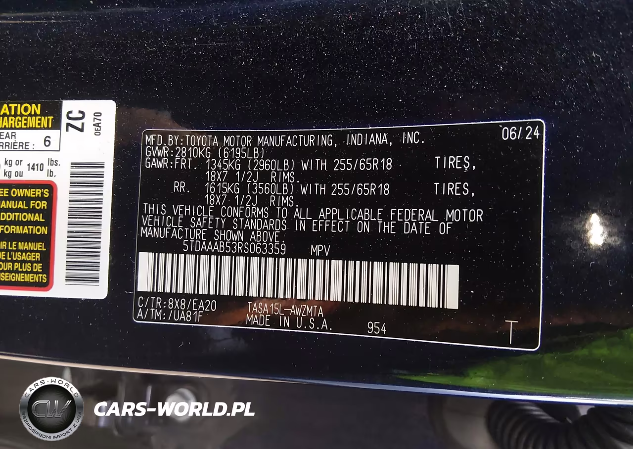 2024 Toyota Grand Highlander Xle VIN:5TDAAAB53RS063359 - 9