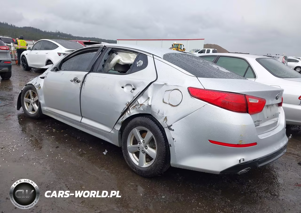 2014 Kia Optima Lx VIN:5XXGM4A76EG338420 - 3