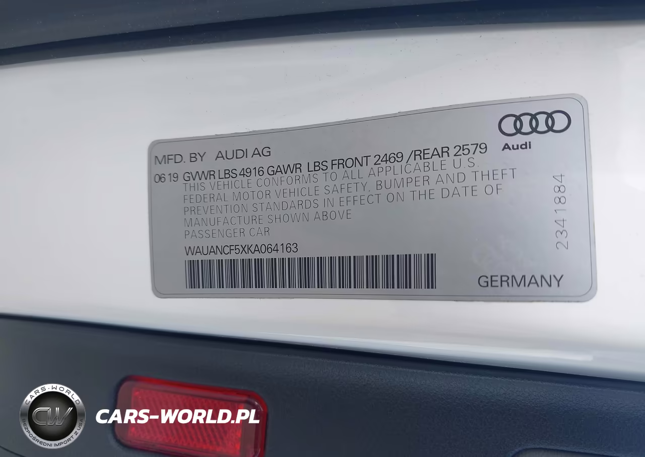 2019 Audi A5 45 Premium VIN:WAUANCF5XKA064163 - 9