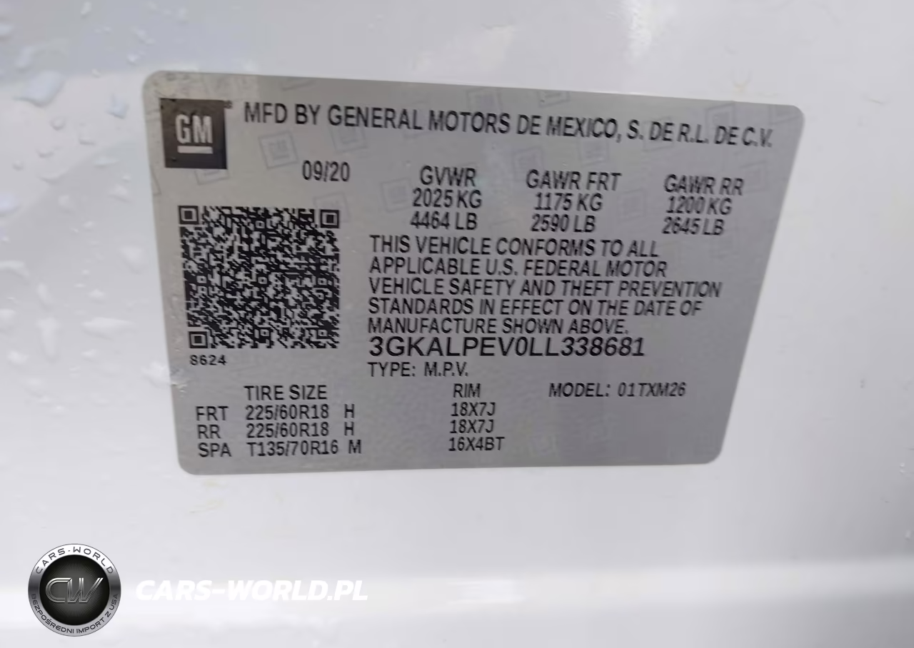 2020 GMC Terrain Fwd Slt VIN:3GKALPEV0LL338681 - 9