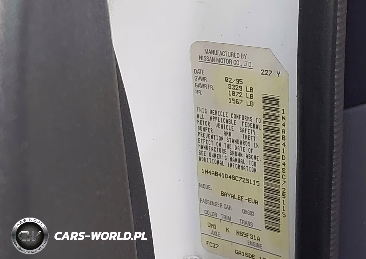 1995 Nissan Sentra Xe-Gxe-Gle VIN:1N4AB41D4SC725115 - 9