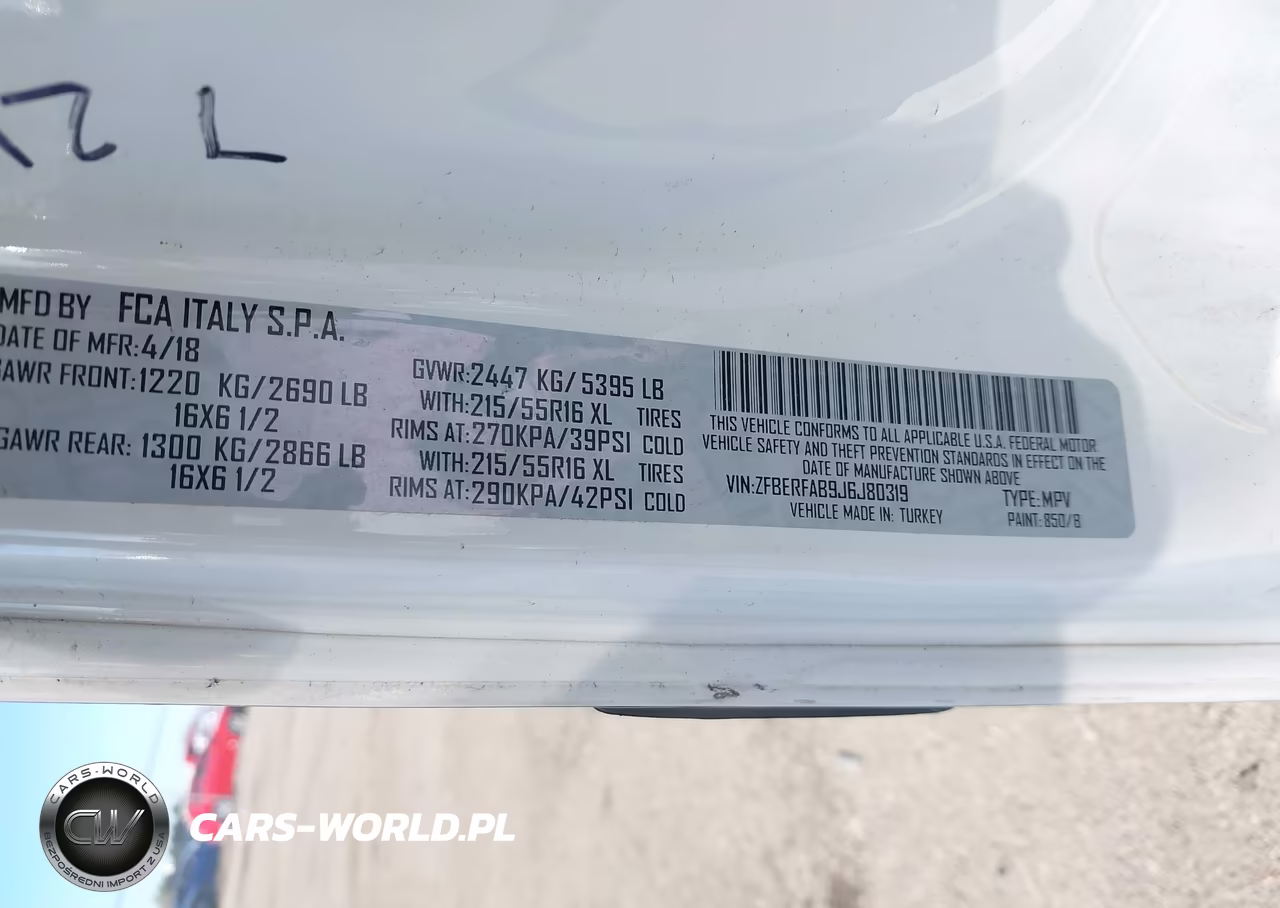 2018 Ram Promaster City Tradesman VIN:ZFBERFAB9J6J80319 - 9