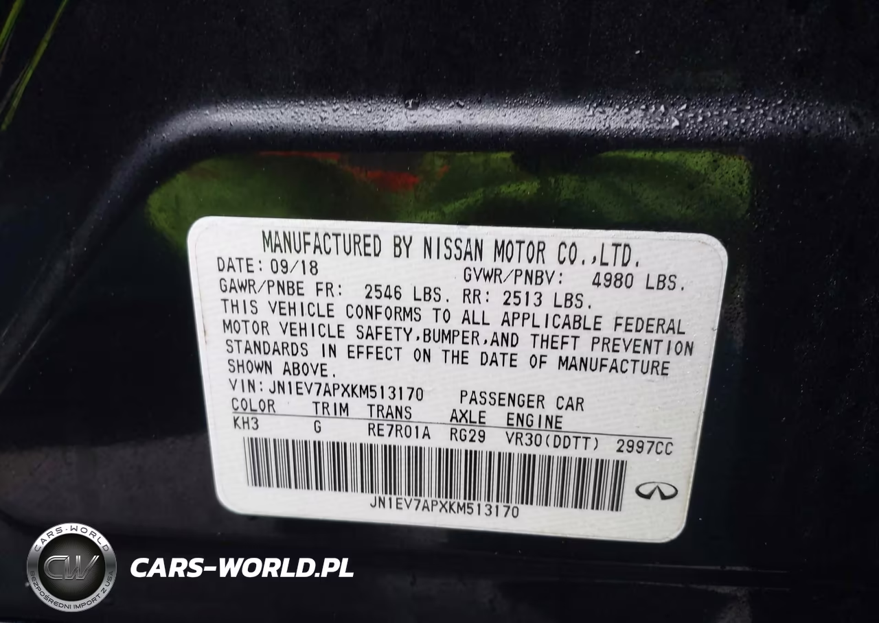 2019 Infiniti Q50 3.0T Luxe VIN:JN1EV7APXKM513170 - 9