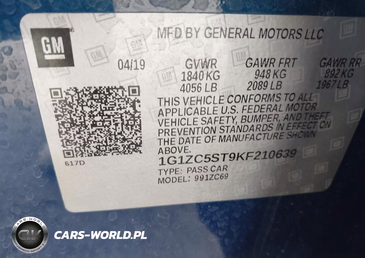 2019 Chevrolet Malibu 1Fl VIN:1G1ZC5ST9KF210639 - 9