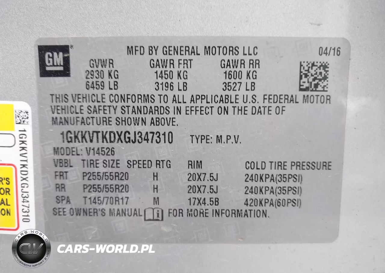 2016 GMC Acadia Denali VIN:1GKKVTKDXGJ347310 - 9