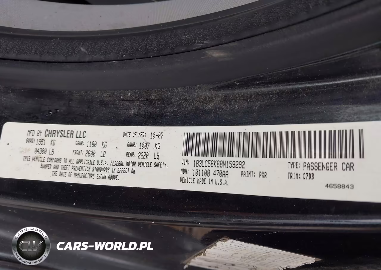 2008 Dodge Avenger Sxt VIN:1B3LC56K68N159292 - 9