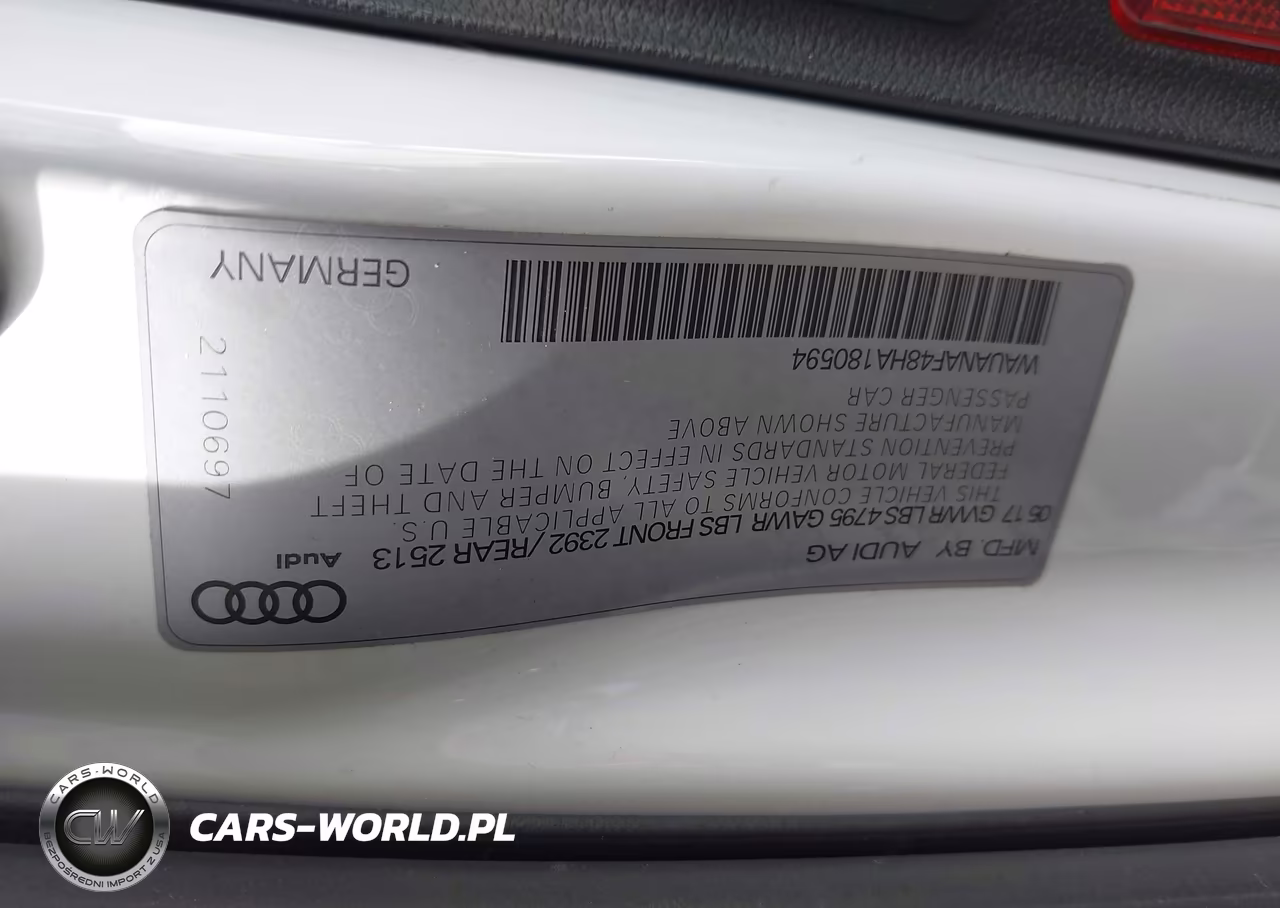 2017 Audi A4 2.0T Premium VIN:WAUANAF48HA180594 - 9