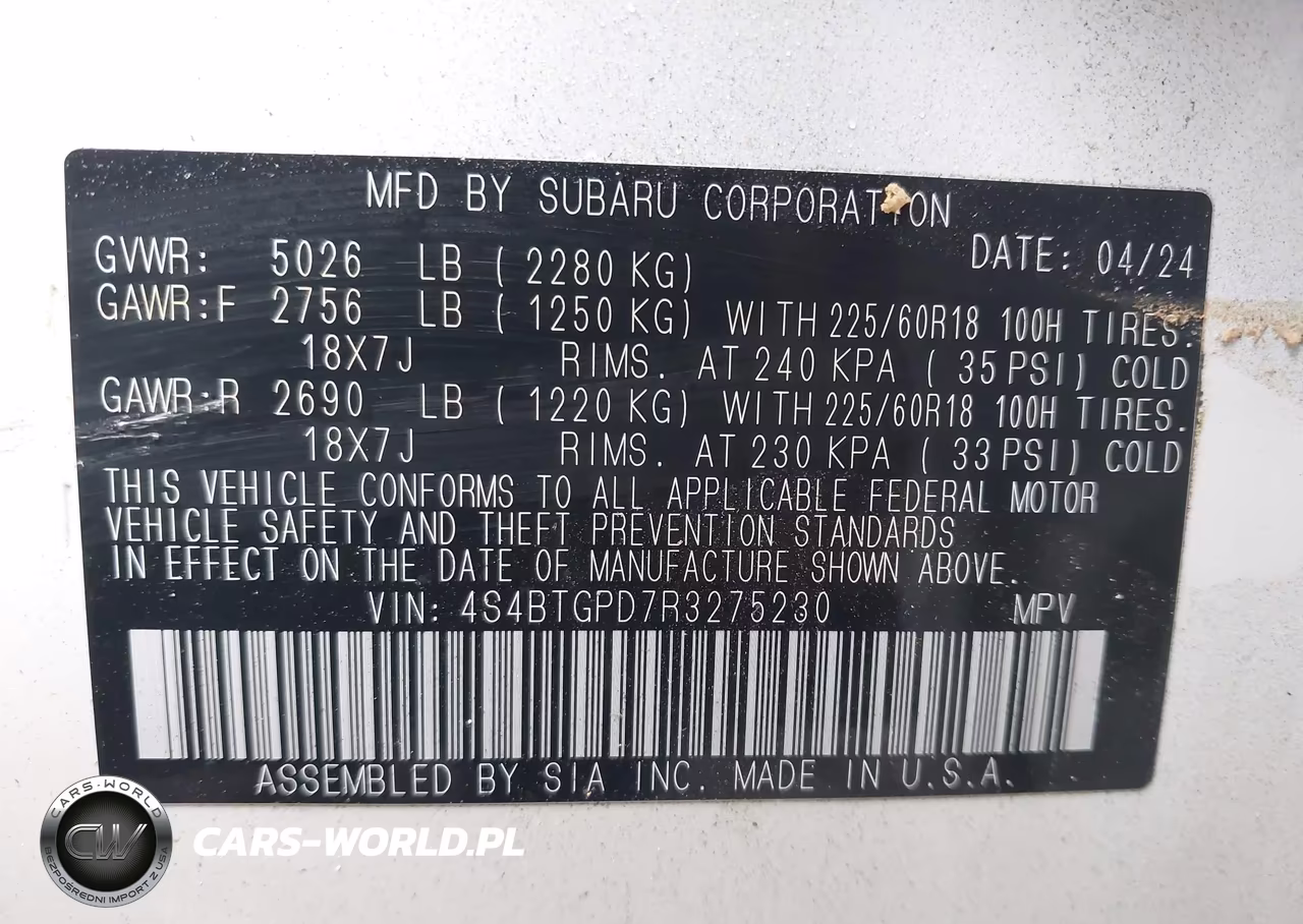 2024 Subaru Outback Touring Xt VIN:4S4BTGPD7R3275230 - 9