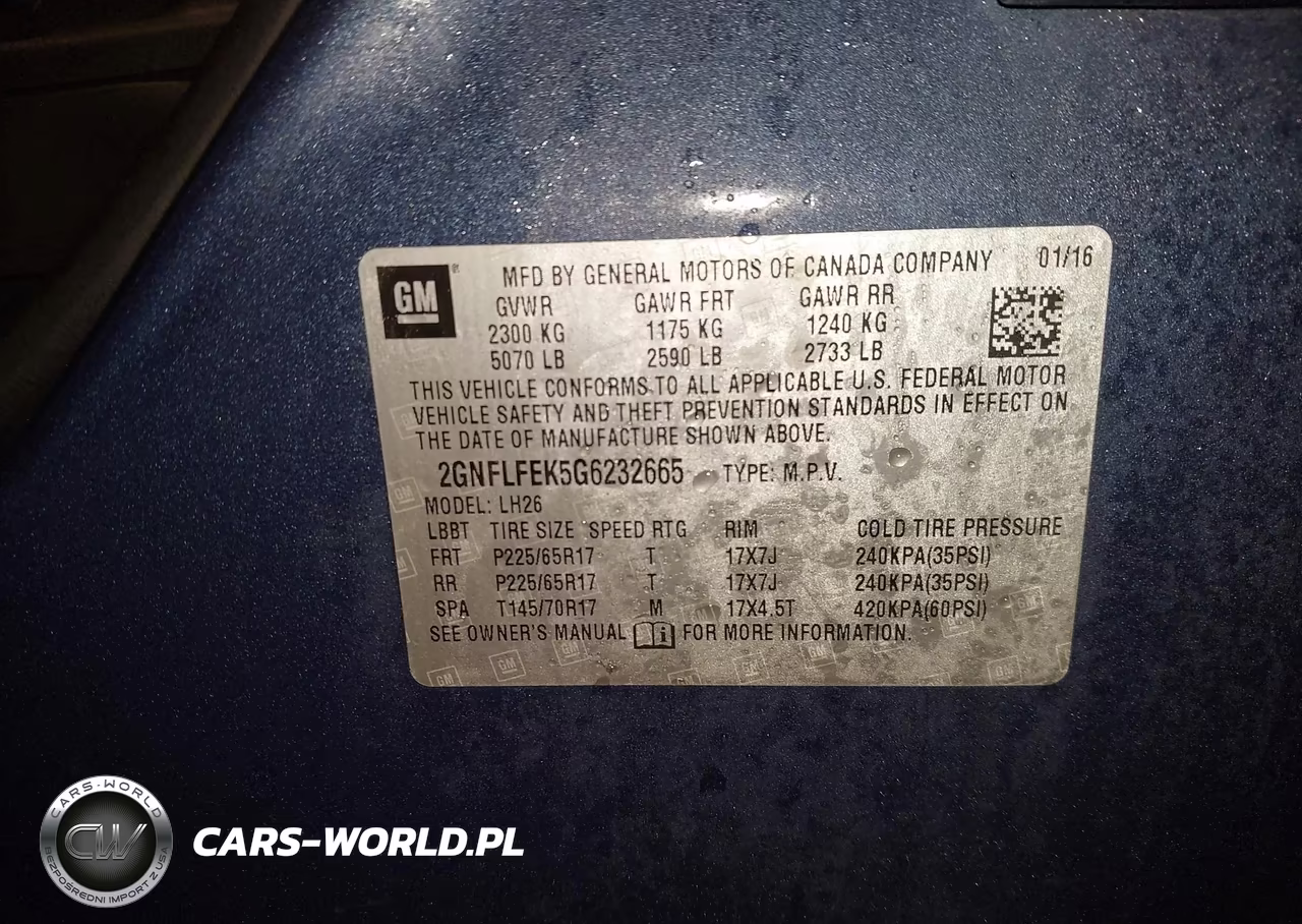 2016 Chevrolet Equinox Lt VIN:2GNFLFEK5G6232665 - 9
