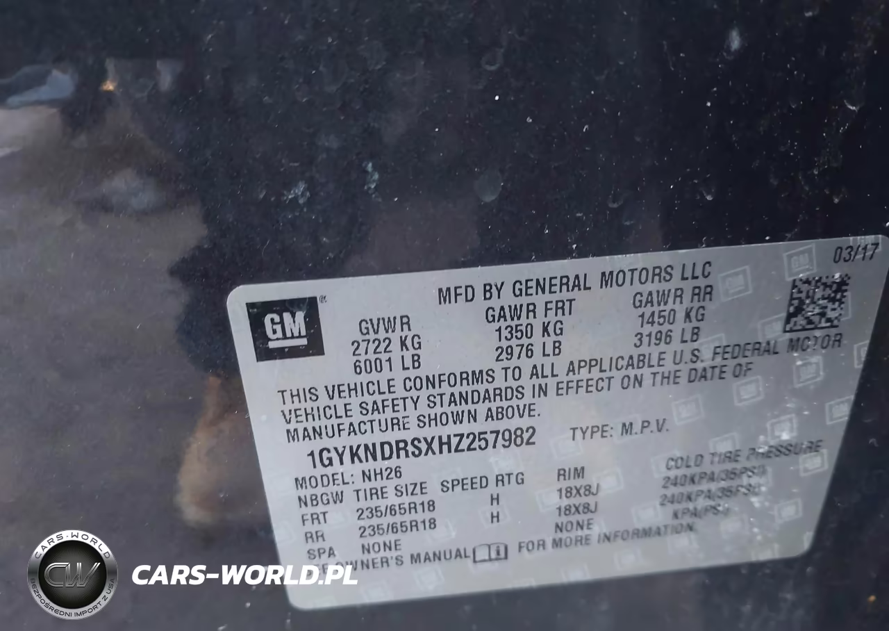 2017 Cadillac Xt5 Luxury VIN:1GYKNDRSXHZ257982 - 9
