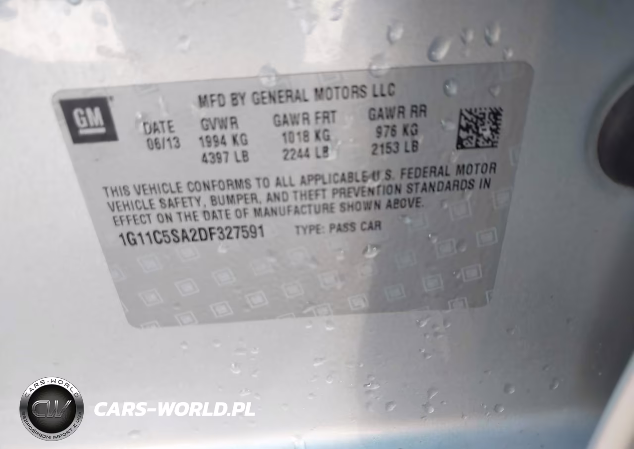 2013 Chevrolet Malibu 1Lt VIN:1G11C5SA2DF327591 - 9