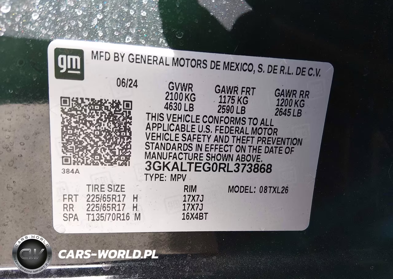 2024 GMC Terrain Awd Sle VIN:3GKALTEG0RL373868 - 9