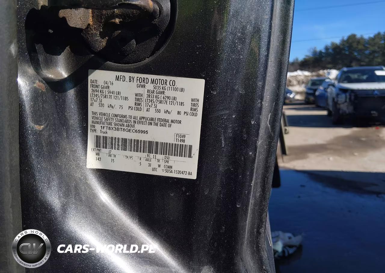2016 Ford F-350 Xl VIN:1FT8X3BT8GEC65995 - 9